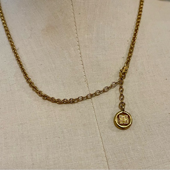 Givenchy Gold and Pearl Sphere Pendant - Picture 4 of 5